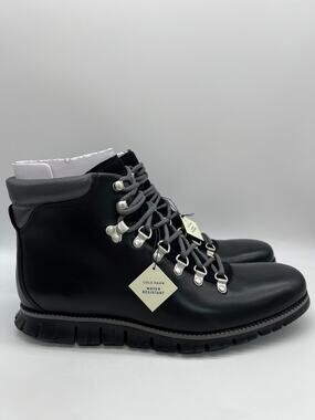 Cole Haan Zerogrand Causal Waterproof Leather Boots C35594 Men's 10.5M